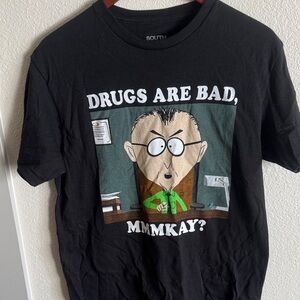 Spencer's Black Graphic Tee with Humorous Print